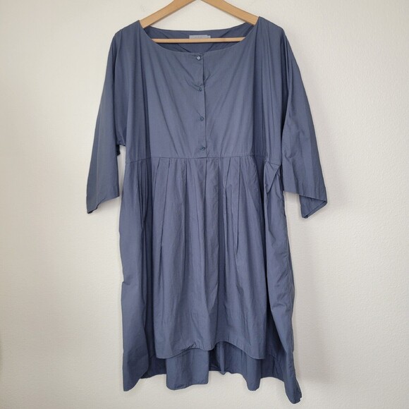 COS Shirt Womens SIZE 36 Button Front Long Tunic Dress Top Pockets Casual Ladies - Picture 1 of 16